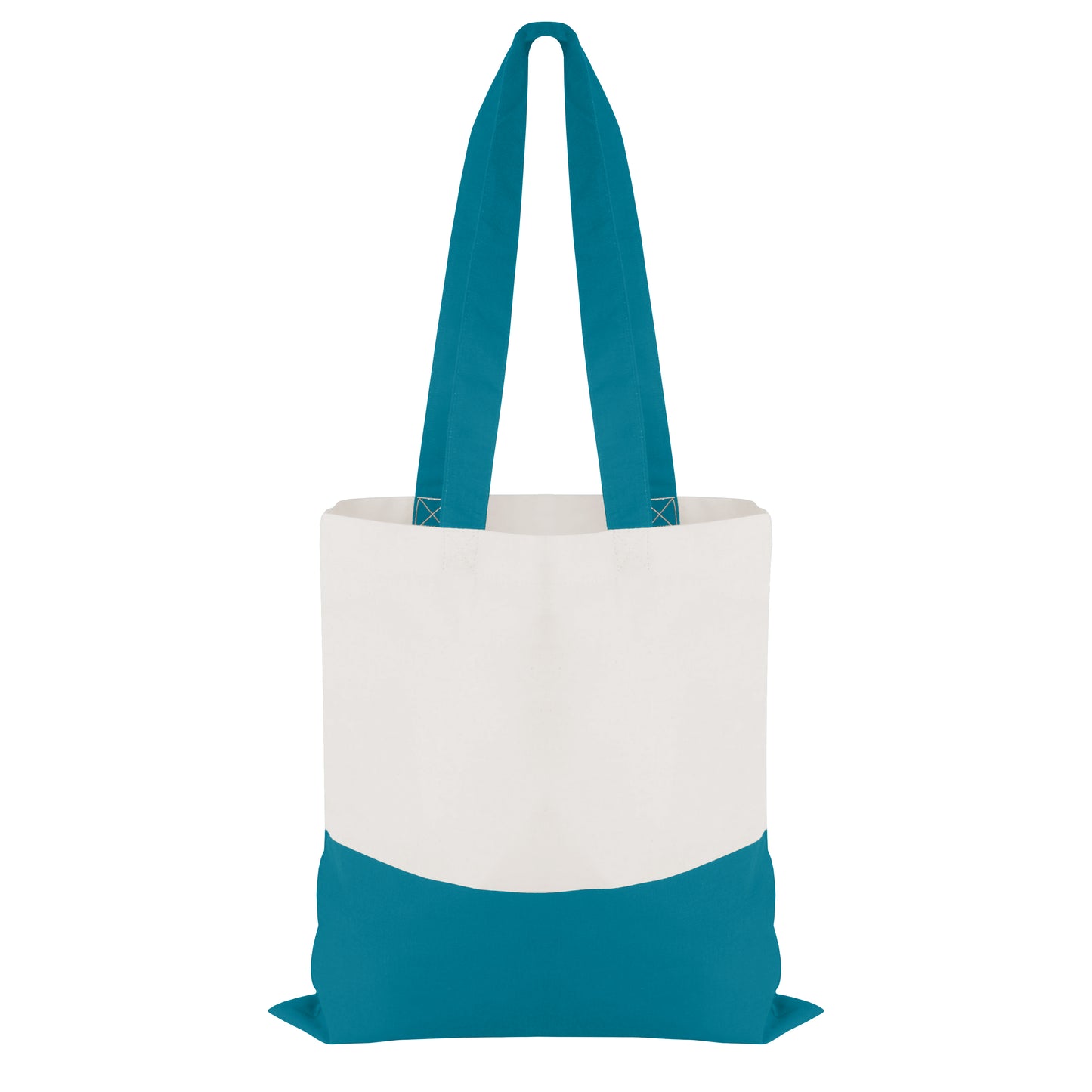 Good Value Cotton Colored Accent Flat Tote-VBAG050