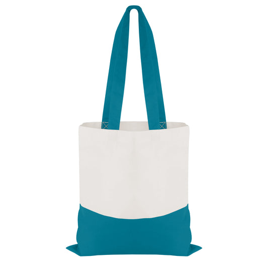 Good Value Cotton Colored Accent Flat Tote-VBAG050