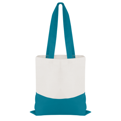 Good Value Cotton Colored Accent Flat Tote-VBAG050